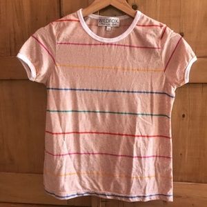 WildFox rainbow striped tee